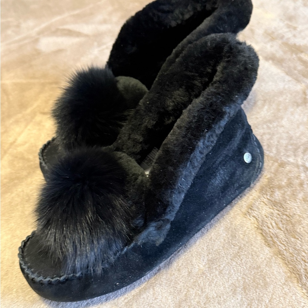 UGG Black Fur Lined Women's Shoes